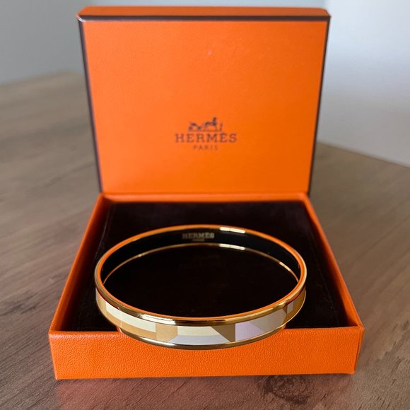 Hermes Printed Enamel Bracelet - Picture 1 of 13